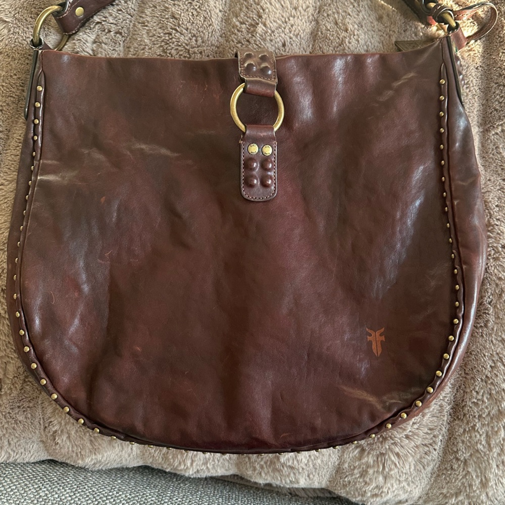Frye Roxanne Large Leather Hobo Bag